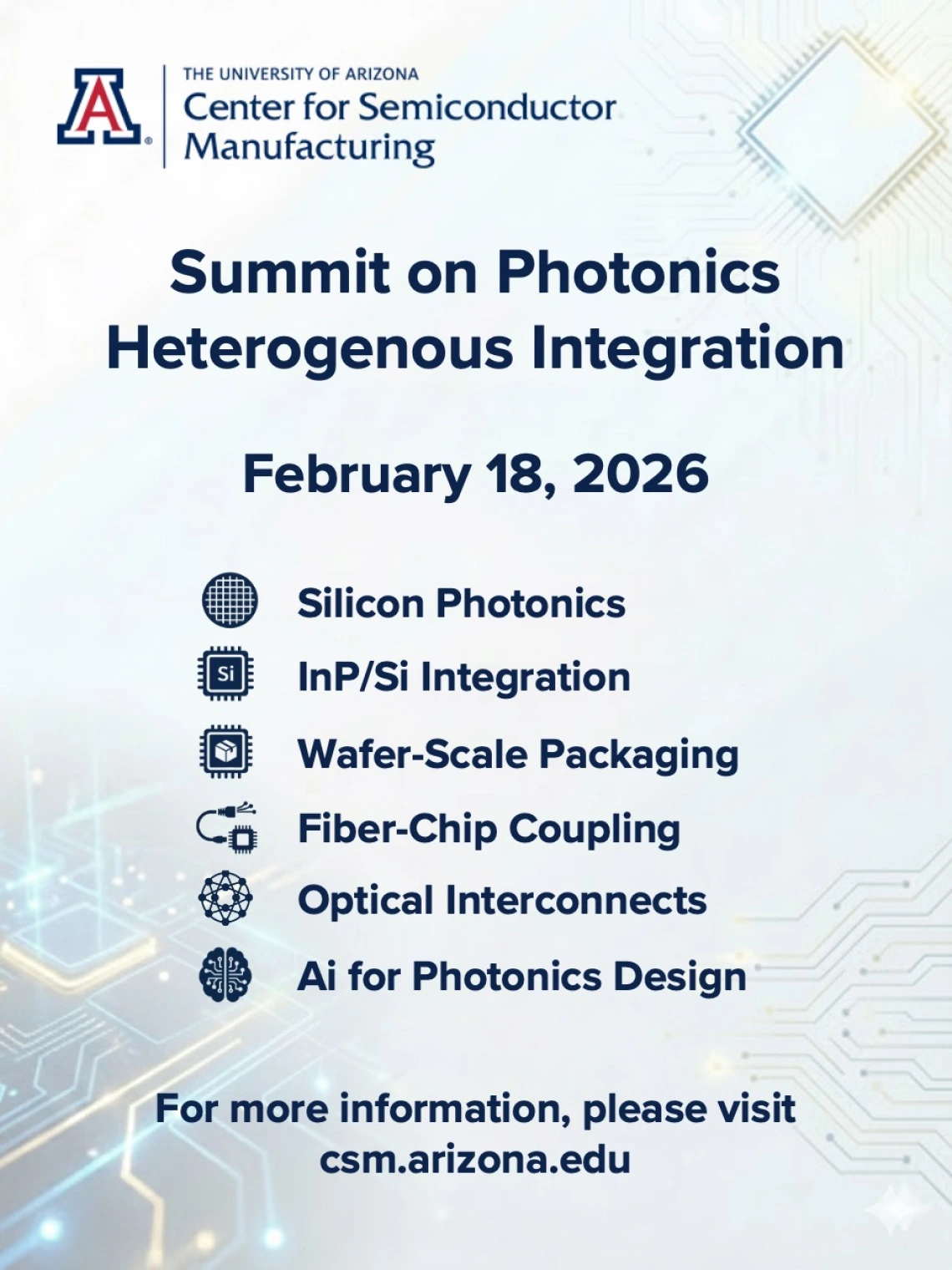 Summary of Summit on PHI topics for February 18 meeting