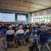 Tomás Díaz de la Rubia, U of A senior vice president for research and partnerships, delivers remarks at the May 12 pitch event for the Big Idea Challenge